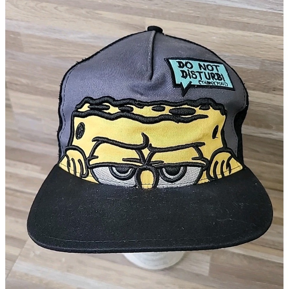 2013‎ Nickelodeon Viacom Spongebob Squarepants Do Not Disturb Snapback Hat RARE